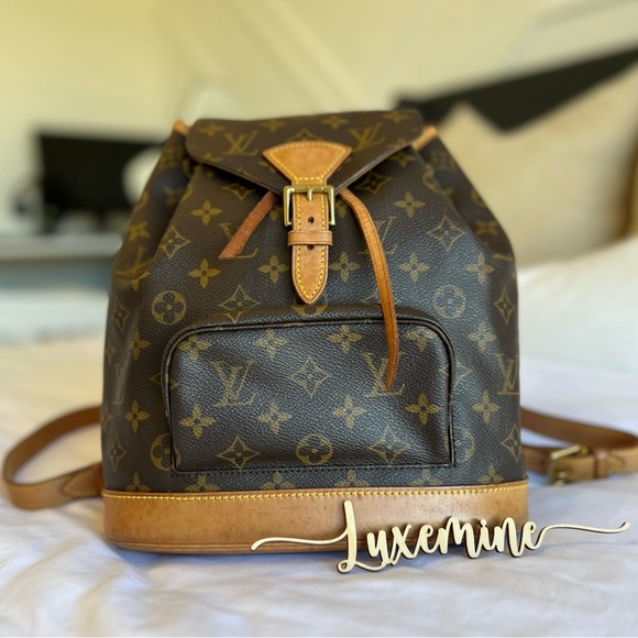 Authentic LOUIS VUITTON Monogram Montsouris Backpack - Picture 14 of 14